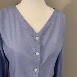 WEIMEI | V-neck button down blouse